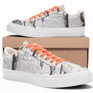 Men Trees Low Top Canvas Shoes