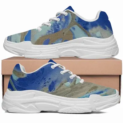 Men Through The Wave Glass Chunky Sneakers