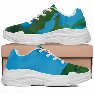 Men Green Figures Mysteries Chunky Sneakers