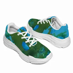 Men Green Figures Mysteries Chunky Sneakers