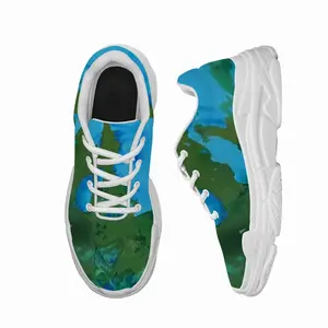 Men Green Figures Mysteries Chunky Sneakers