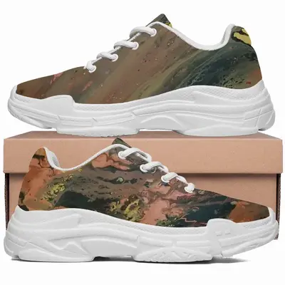 Men Bronze Abstraction Chunky Sneakers