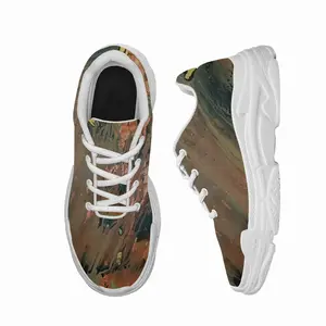 Men Bronze Abstraction Chunky Sneakers