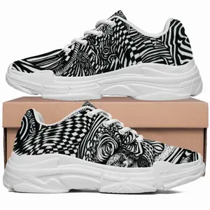 Men Liquid Skull Chunky Sneakers