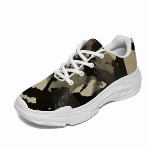 Men Silver Series Leafy Chunky Sneakers