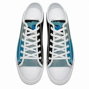 Men Black Silverturquoise Animal Spirit Retro Canvas Shoes