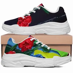 Men Roses And Cherries Chunky Sneakers