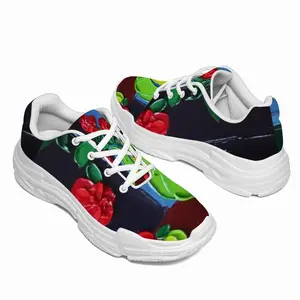 Men Roses And Cherries Chunky Sneakers