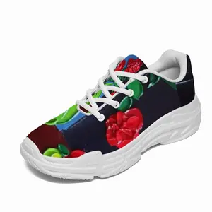 Men Roses And Cherries Chunky Sneakers