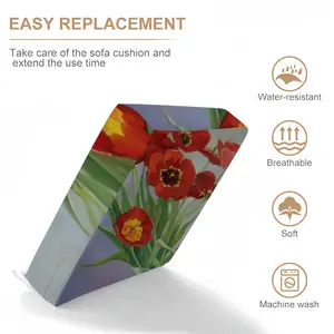 Tulips Waterproof Sofa Cover