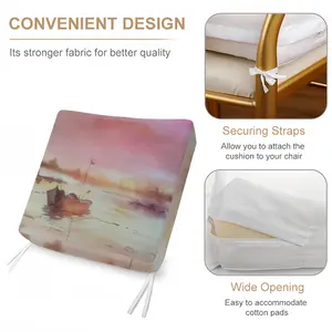 The Boat And Sunset Waterproof Sofa Cover