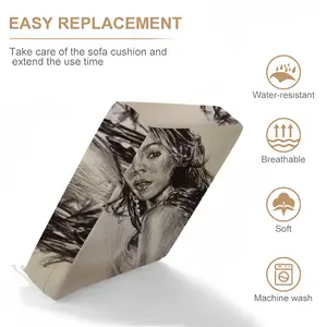 Ashanti Portrait Waterproof Sofa Cover