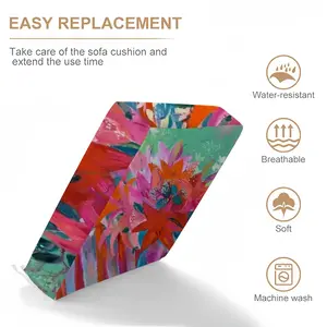 Lilies In A Vase Waterproof Sofa Cover