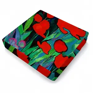 Red Tulips Waterproof Sofa Cover