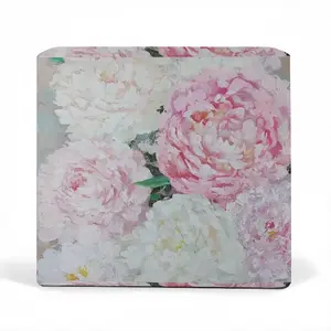 Large Peony Palette Knife Waterproof Sofa Cover