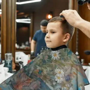 The Carpet And The Flowers Kids Barber Apron