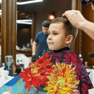 “Oriental Motif” Kids Barber Apron