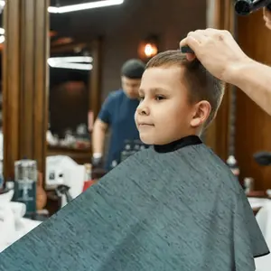 Hazy Shades Of Blue Kids Barber Apron