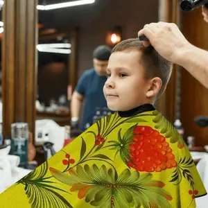 Raspberry Kids Barber Apron