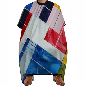 Roosters Roasting On Orange Fatwas Barber Apron