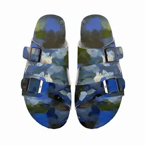 Men Water Lilies Cork Sandals