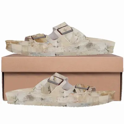 Men White Marrakech Cork Sandals