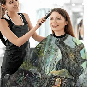 Elf House In A Fantasy Forest Barber Apron