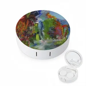 Jungle In Blue Contact Lens Case