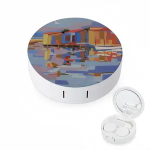 A Small Fishing Harbor In Southern France Contact Lens Case