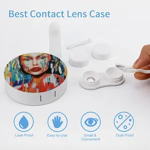 Summer Rain Contact Lens Case