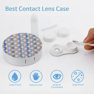 White Crosses Contact Lens Case