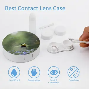 Green Frog - Staring Contest Contact Lens Case