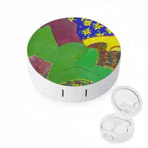 Green Woman Contact Lens Case