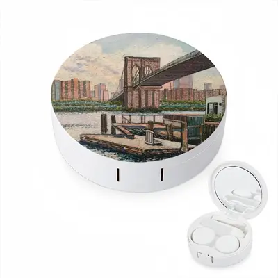 Brooklyn Bridge In Oil Contact Lens Case