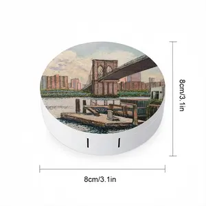 Brooklyn Bridge In Oil Contact Lens Case