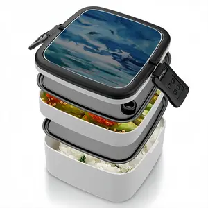 Ocean Clouds Double Layer Bento Box