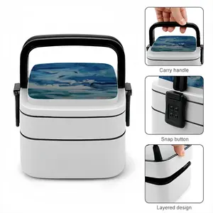 Ocean Clouds Double Layer Bento Box