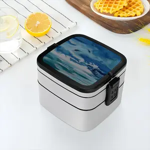 Ocean Clouds Double Layer Bento Box