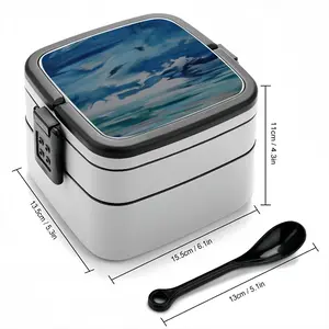 Ocean Clouds Double Layer Bento Box