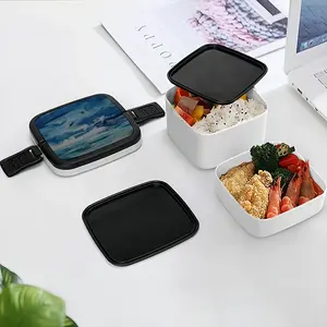 Ocean Clouds Double Layer Bento Box