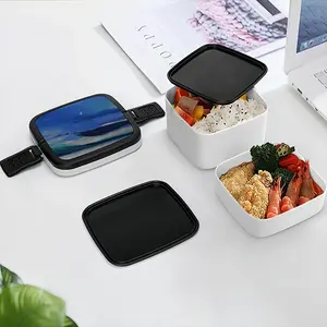 Into The Great Blue Double Layer Bento Box