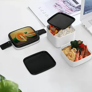 Papaya Freestyle Double Layer Bento Box