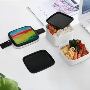 Earthly Aurora Double Layer Bento Box