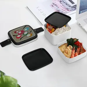 Japanese Garden - B Double Layer Bento Box