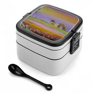 Windmill Double Layer Bento Box