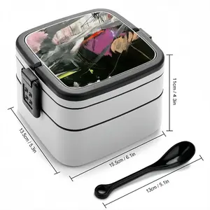 Black Rose Double Layer Bento Box