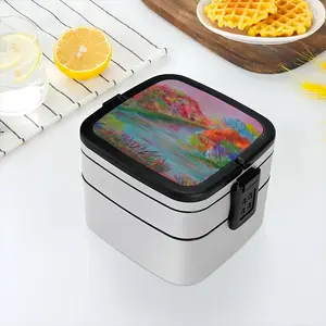 Rhythm Of Colors Double Layer Bento Box