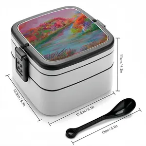 Rhythm Of Colors Double Layer Bento Box