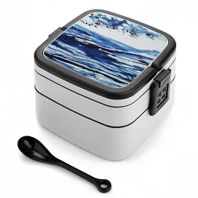 Abstraction Vibration Ii Double Layer Bento Box