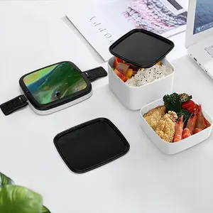 Biking In Hell Double Layer Bento Box